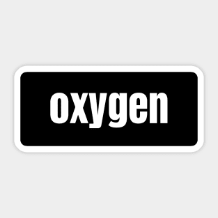 Oxygen Sticker